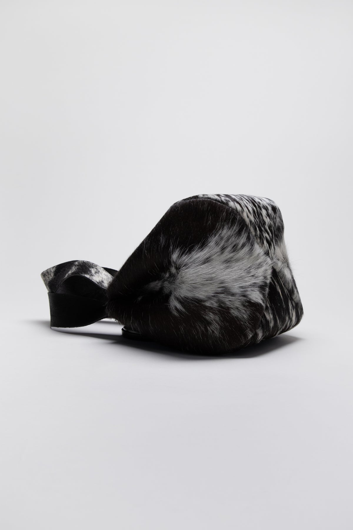 RD Logo Bag in Black and White Hair