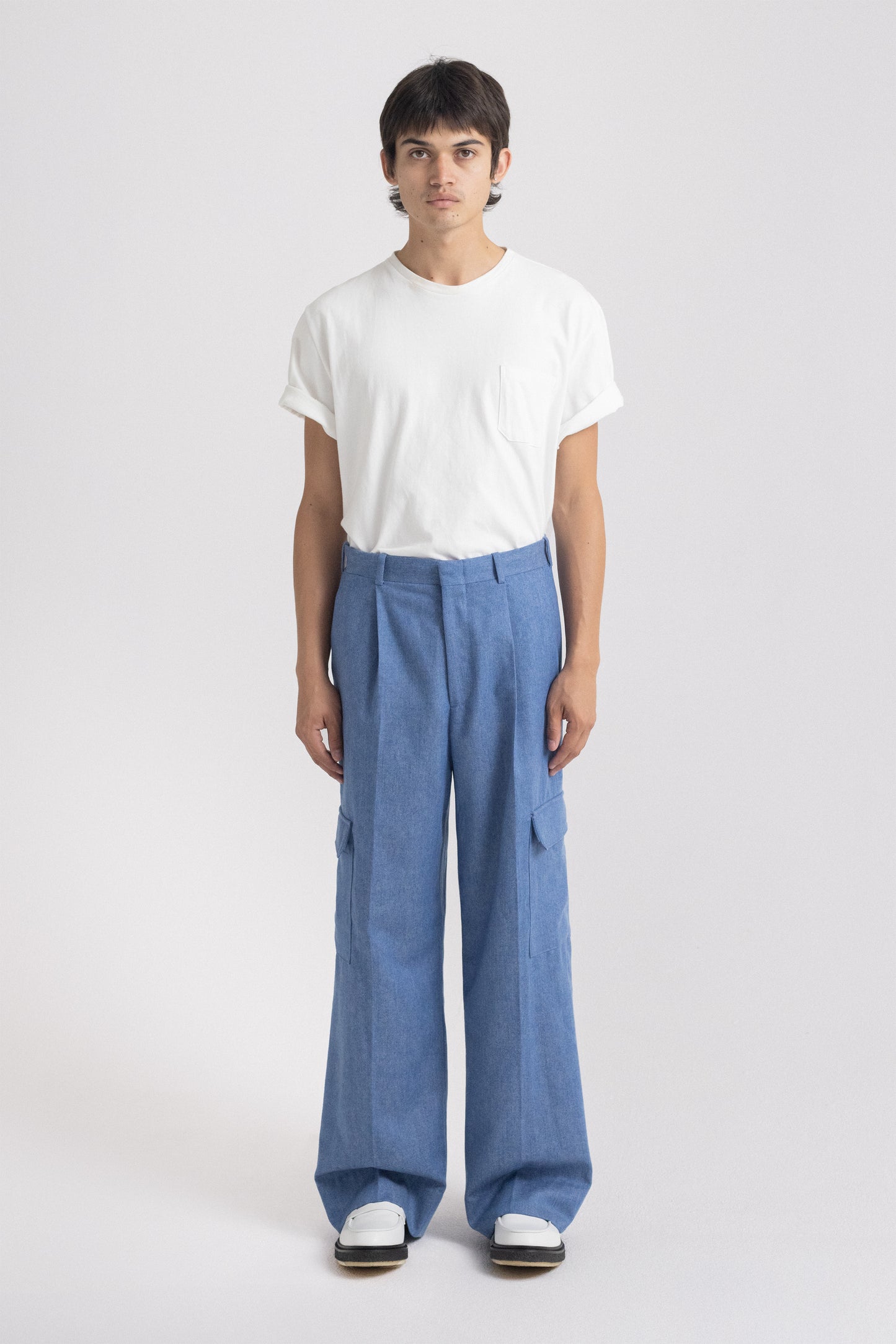 Denim Wide Trousers by HS68 + Anna Rosen