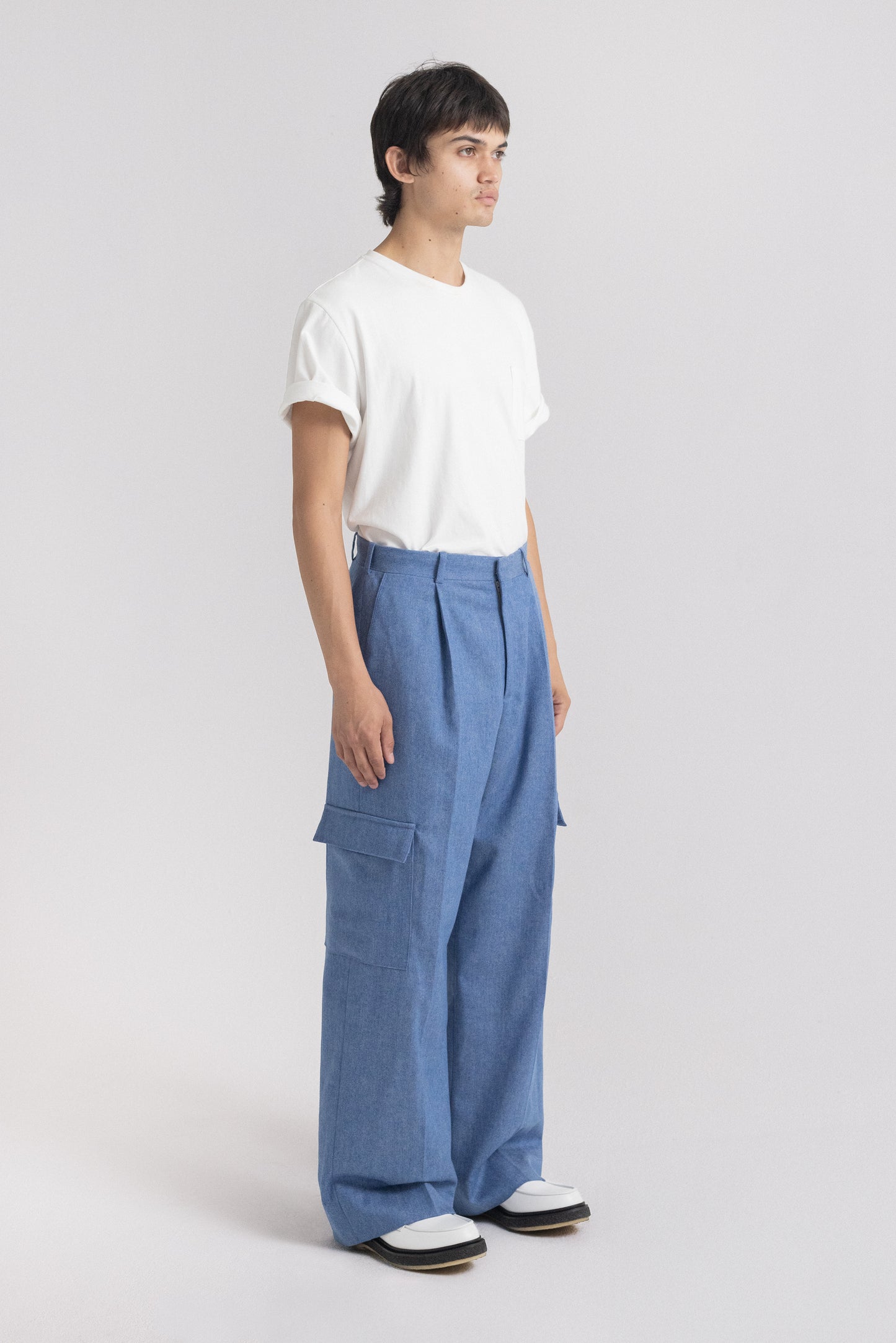 Denim Wide Trousers by HS68 + Anna Rosen