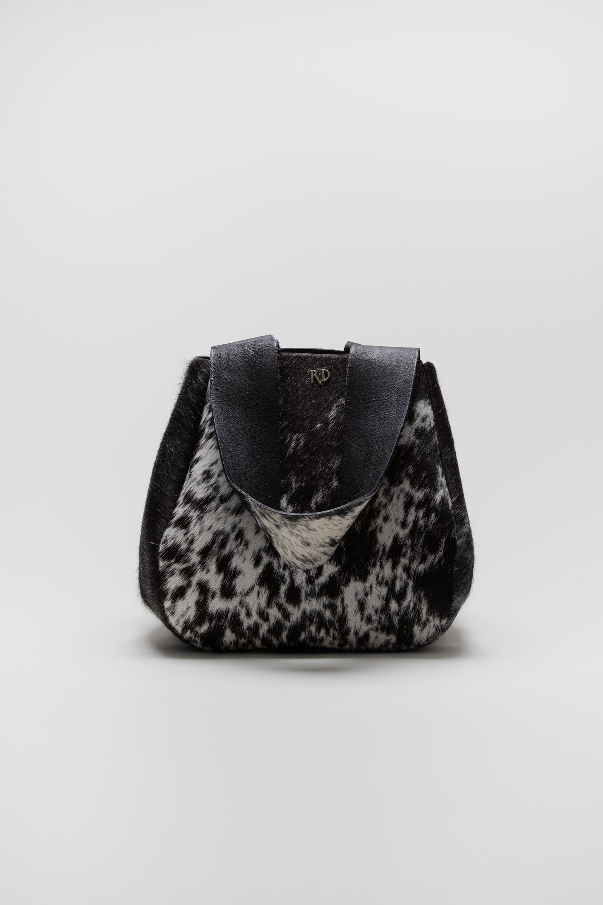RD Logo Bag in Black and White Hair