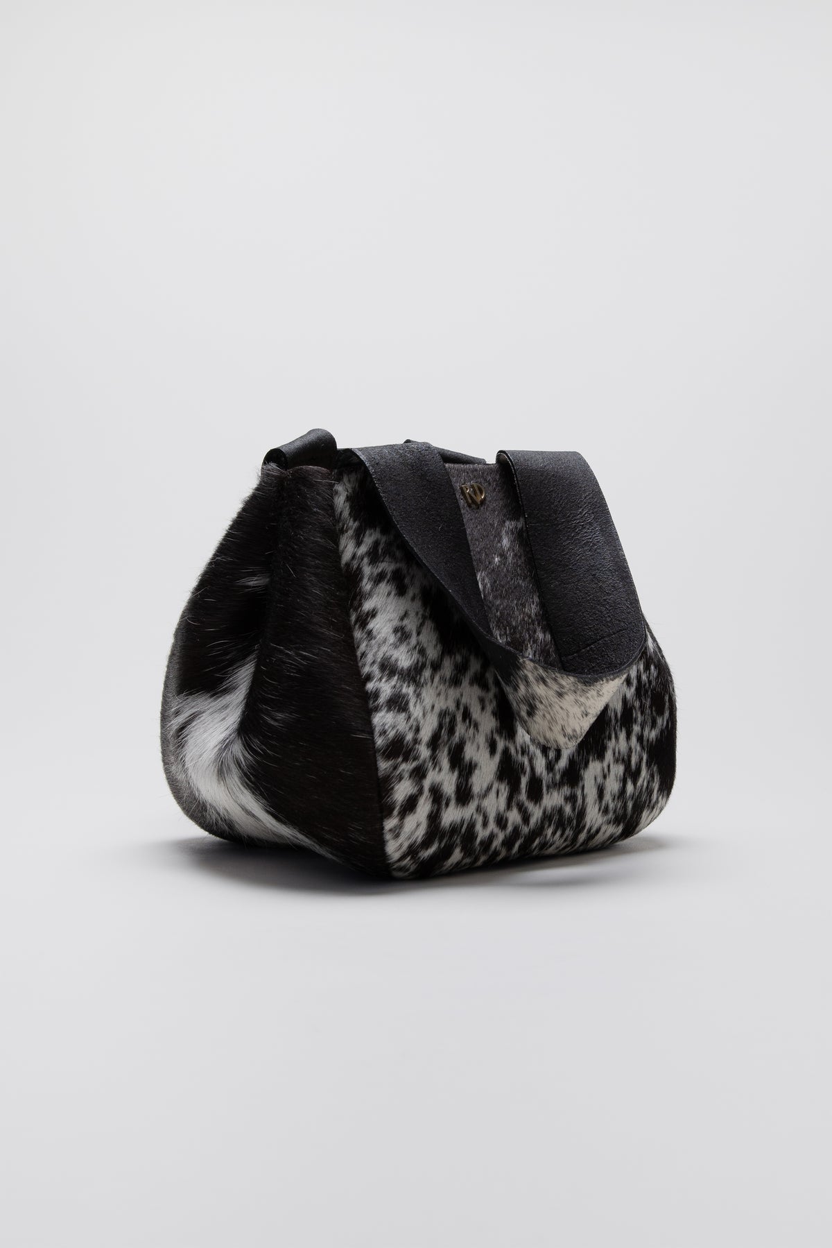 RD Logo Bag in Black and White Hair