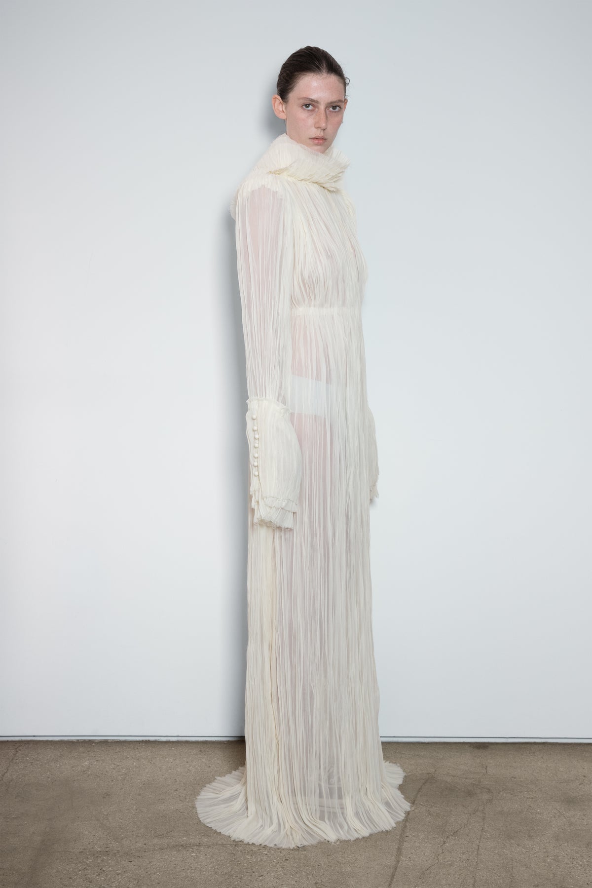 Pleated Victorian Dress